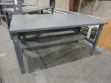 2-Level Steel Work Table / Adjustable Height / 72