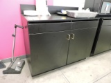 Black Commercial Kitchen Lower Cabinet Unit / 48
