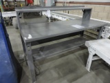 All Steel Multi-Level Work Table / Work Bench - Adjustable Height