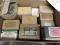 11 Boxes of VARIOUS FLAT HEAD WOOD SCREWS - Most Boxes Full / New