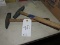 Pair of masons brick cutting hammers  Leetonia Brand