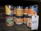 Assortment of paints, varnishes, stains, etc.