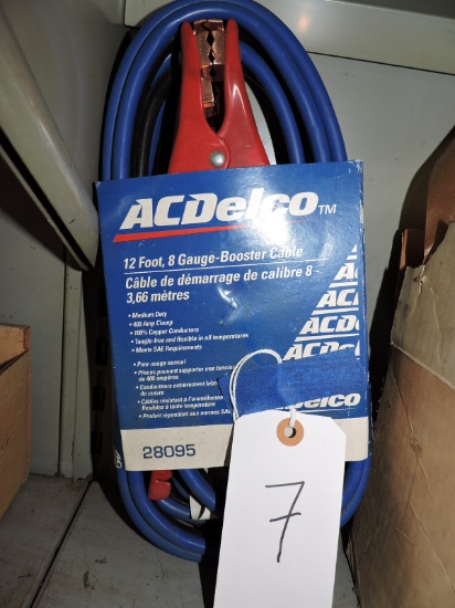 AC DELCO Jumper Cables - 12 Foot / 8 Gauge - NEW in Package