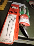 Vintage VACO Adjustable Wrench & WISS Offset Snips -- Both NEW in Package