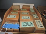 Approx. 17 Boxes of FLAT HEAD WOOD SCREWS - Various - Most are New