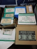 Variety of Assorted Wood Screws -- Apprx 8 Boxes