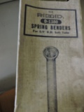 RIDGID Spring Benders -- Approx 8 / Appear New