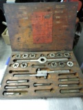 Antique BLUE POINT Brand - Original TAP & DIE SET - Wooden Case with Most Pieces