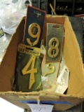 Various Metal House Marking Numbers - Apprx 30 New in Packages - See Photos