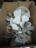 Box of assorted small cooling fan blades( 10 blades total)