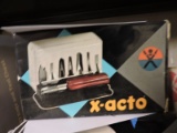 Vintage X-ACTO Brand # 77 - Carving Set - Brand New in the Box (1971)