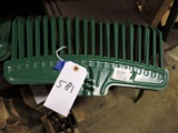 Set of 5 Green Metal Lawn Rakes – Heads Only / NEW Old Stock