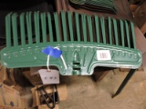 Set of 5 Green Metal Lawn Rakes – Heads Only / NEW Old Stock