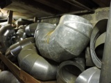 Approx. 15 Large HVAC Galvanized Metal Duct Elbows