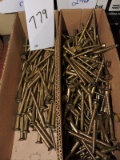 Small multi boxed assortment of BRASS screws -  2 boxes total