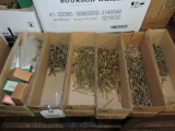 Small multi boxed assortment of BRASS screws -  6 boxes total