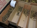 Small multi boxed assortment of BRASS screws -  4 boxes total