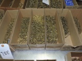 Small multi boxed assortment of BRASS screws -  6 boxes total
