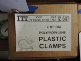 ITT brand polypropylene plastic clamps Cat. # 12-507 100 per box