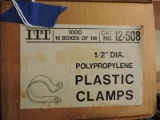 ITT brand polypropylene plastic clamps Cat. # 12-508 100 per box