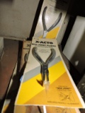 X-ACTO BOX JOINT PLIERS / LONG BENT NOSE #7493 / 6 Total / New in Package