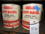 2 gallons Felton / Sibley Brand “Jiffy-Namel” House Paint Double Duty Colonial Ivory