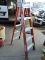 Louisville 5 foot fiberglass and aluminum step ladder