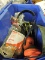 Lot of hearing protection equipment and goggles