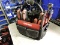Husky soft side tool bag filled with Misc. Milwaukee and other brand hand tools