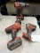 Milwaukee Sawzall, impact and Drill, comes with 2 batteries