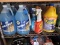 Shelf of Various Cleaners - see photos