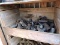 5 Bins of Various Cast Iron Fittings