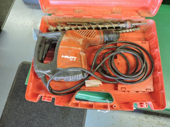 HILTI Brand - TE16 Rotary Hammer with Bits and Case