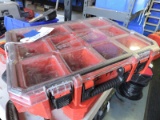Milwaukee 12 place portable parts bin filled w/ 1