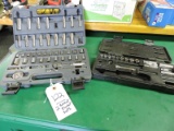 Pair of Ratchet and Socket Sets, 1 set  is missing several pieces