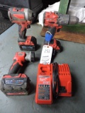 3 Milwaukee tools w/ charger - 1/2