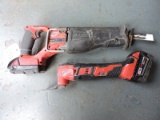 Pair of Milwaukee Tools, a sawzall & multi-tool - comes w/ 2 batteries