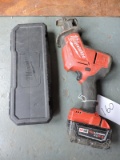 Milwaukee sawzall, comes w/ box of blades, with battery