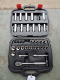 Socket and Ratchet Set w/ deep sockets and case