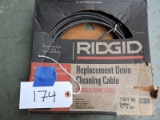Ridgid replacement drain cleaning cable NIB, plus 1 extra cable