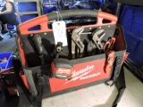 Large Milwaukee Tool bag filled with hand tools