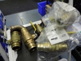 Approx. 12 various Brass Webstone Shut off Valves - see photo