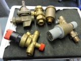 Brass backflow preventor and other parts - see photo