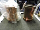 Pair of Copper Couplings with Stop 3