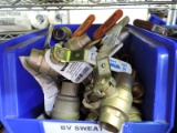 Large lot of various shut off valves