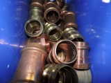 Assortment of brass and copper connectors and adapters