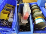 Row of various hardware, fasteners, etc. - see photo