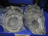 Lot of 8 braided water supply line hoses