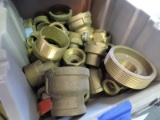 Single bin of misc brass adapters - large lot, see photo