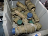 Mixed lot of brass couplers